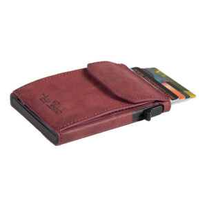 Tony Perotti Furbo Vintage kaarthouder met papiergeld vak Burgundy