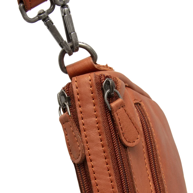 The Chesterfield Brand Irving Schoudertas – Cognac - Afbeelding 5