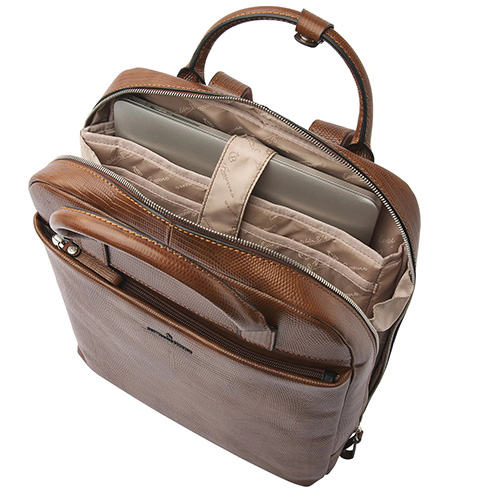 Castelijn & Beerens Hanne Rugzak 15,6” RFID Cognac - Afbeelding 6