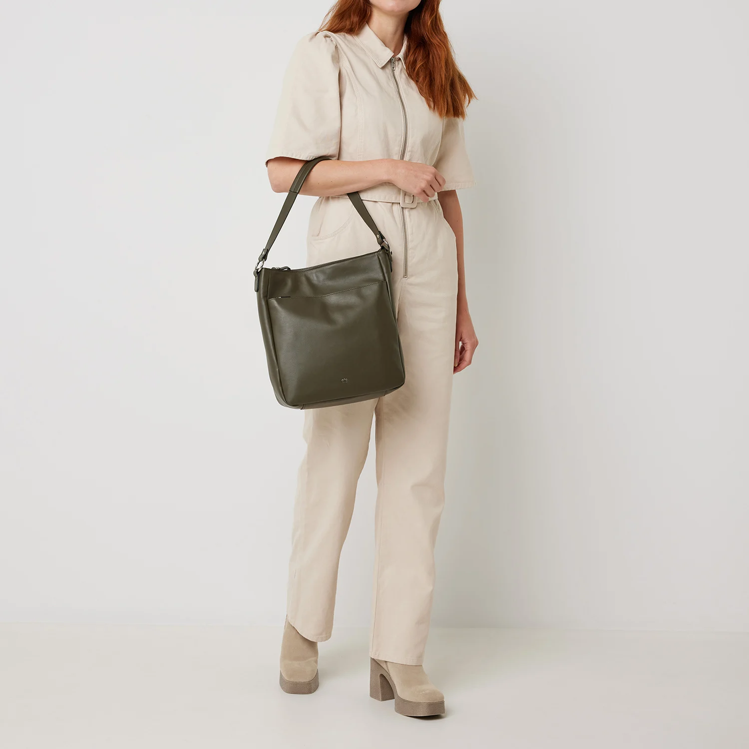 Castelijn & Beerens Babette Nappa Hobo Groen - Afbeelding 2