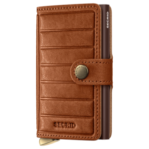 Secrid Premium Miniwallet Emboss Lines Cognac