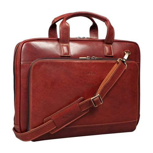 Tony Perotti Vegetale Leren Laptoptas 15 inch – Donkerbruin