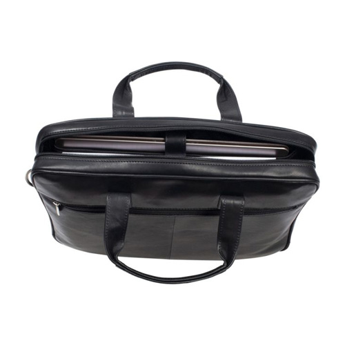 Tony Perotti Vegetale Leren Laptoptas 15 inch – Zwart - Afbeelding 4