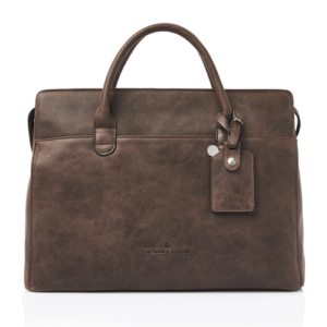 Castelijn & Beerens Carisma Leren Laptoptas 15,6 inch RFID – Mocca